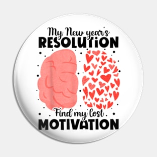 My New Year's Resolution Find Lost Motivation Pin