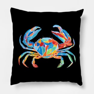 Bright colors crab Pillow