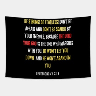 Deuteronomy 31:6 Tapestry