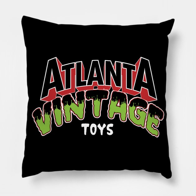Atlanta Vintage Toys Classic Monsters Pillow by AtlantaVintageToys