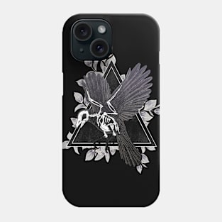 crow skeleton Phone Case