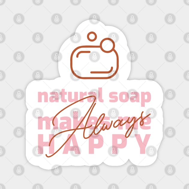 natural soap - soapmaking Magnet by Ukrr