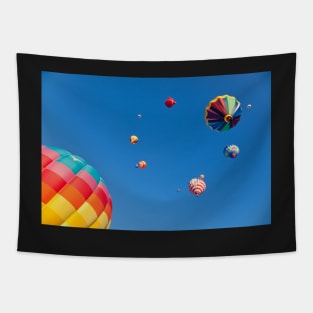 Vibrant Hot Air Balloons Tapestry