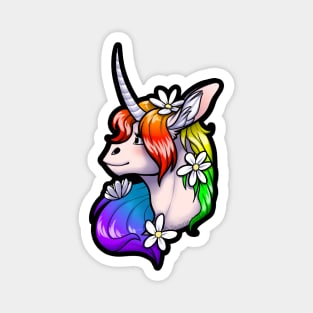 Pride Rainbow Unicorn Magnet