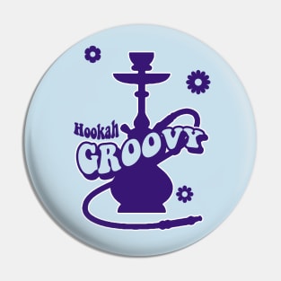HOOKAH - Groovy tie dye Pin