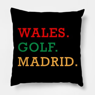 Wales Golf Madrid Pillow