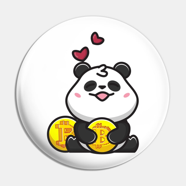 panda huging bitcoin Pin by fflat hds