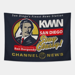 Channel 4 KVWN San Diego Tapestry