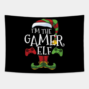 Gamer Elf Family Matching Christmas Holiday Group Gift Pajama Tapestry