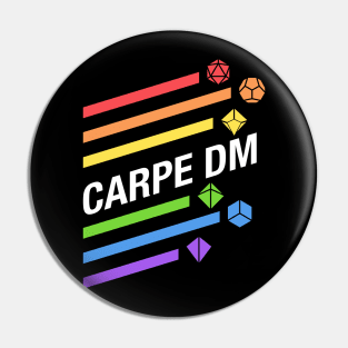 Rainbow Carpe DM - RPG Dice Addict Pin