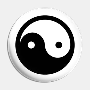 Yin & Yang Logo Pin