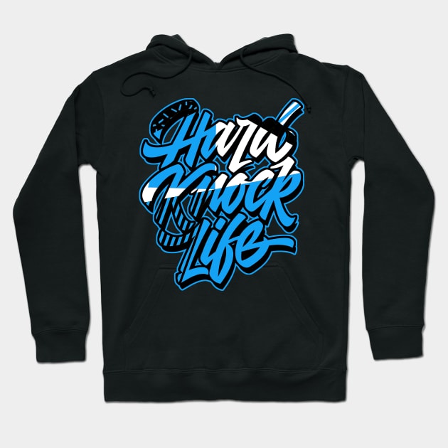 Hard Knock Life Dark Powder Blue - Retro 1 Low Dark Power Blue - Hoodie |  TeePublic