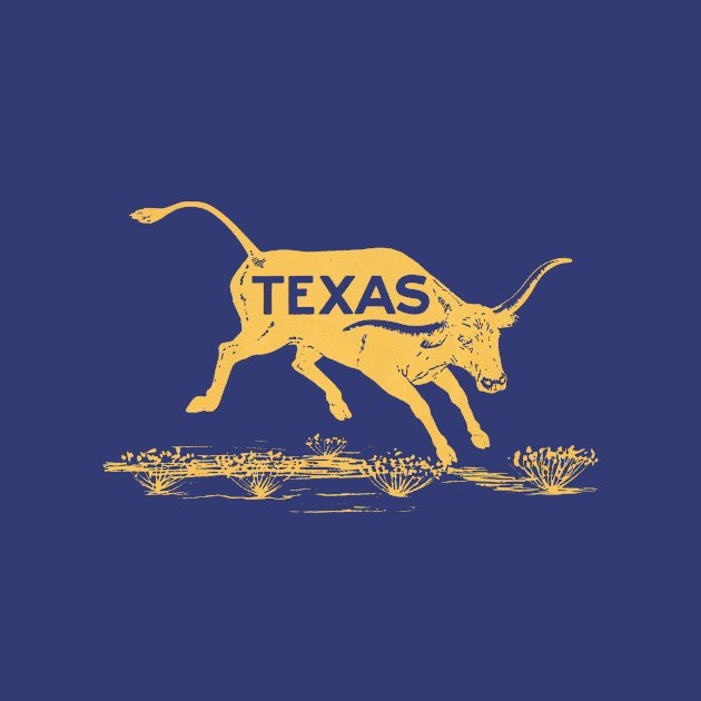 1940's Texas Steer by historicimage