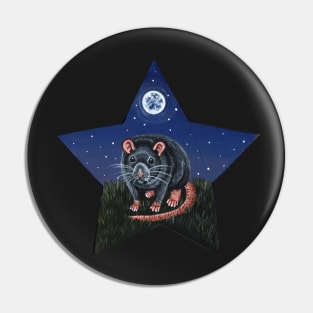 Grey Rat Star Pin