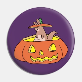 Jack O' Lantern Kangaroo Pin