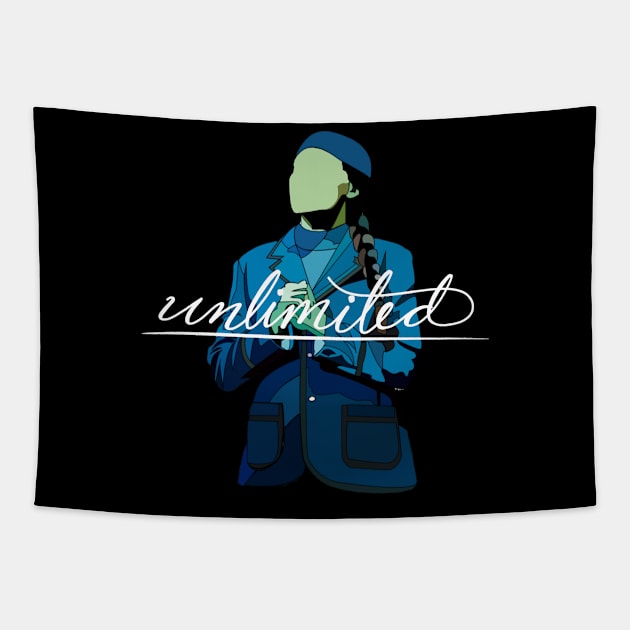 Elphaba - Unlimited Tapestry by danielleartsy