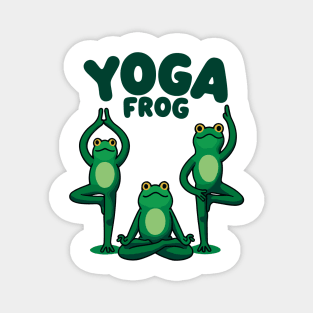 Yoga Frogs Magnet