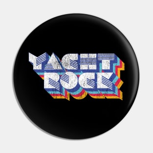 Psychedelic Fade Yacht Rock Party Boat Drinking print Pin