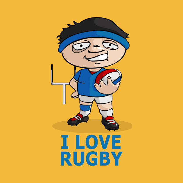 I love Rugby by JORDYGRAPH