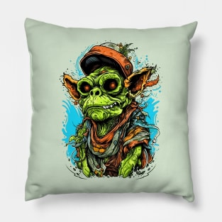 Goblin in Abstract - Modern Interpretation Pillow