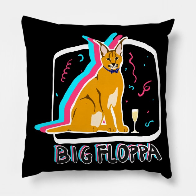 Big floppa Pillow by SHMITEnZ