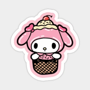 Ice Cream Kitty Magnet