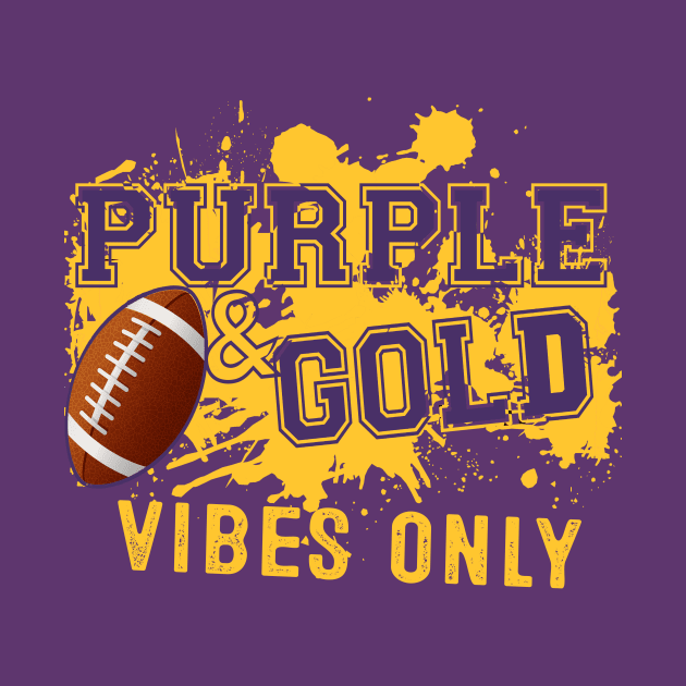 Purple & Gold Game Day For High School Football Group Fans by justiceberate