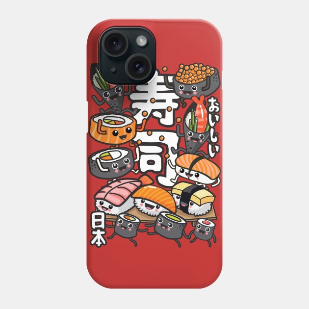 Sushi Phone Case by Plushism