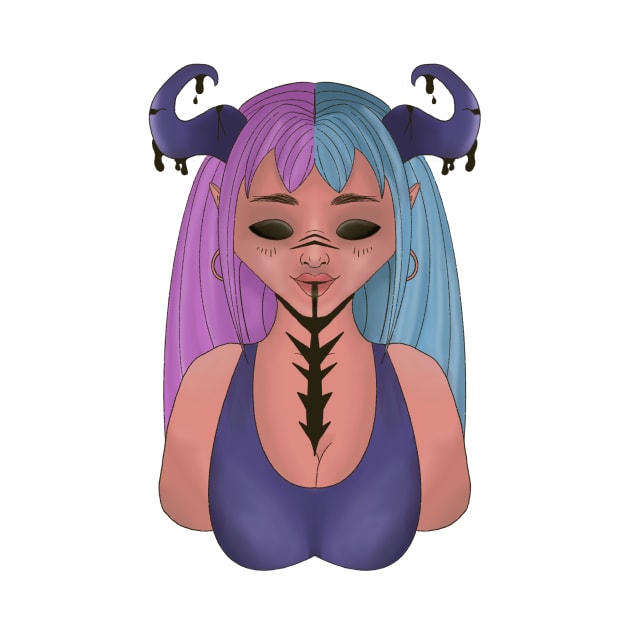 Demon girl by lizajambalaya