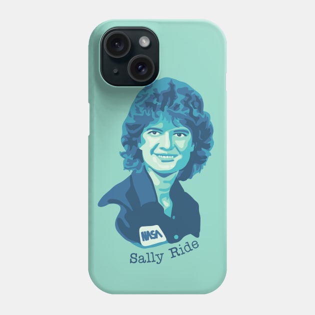 Sally Ride Portrait Phone Case by Slightly Unhinged