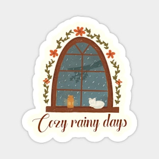 Cozy rainy days! Magnet