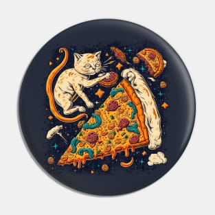 Space Pizza Cat Pin