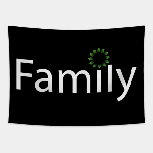 Family creative text design Tapestry