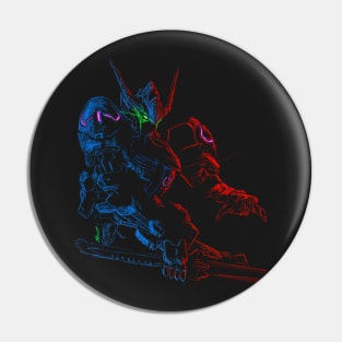 Barbatos silhouette Pin