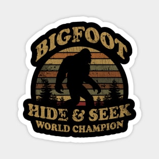 VINTAGE -  BIGFOOT HIDE AND SEEK champions Magnet