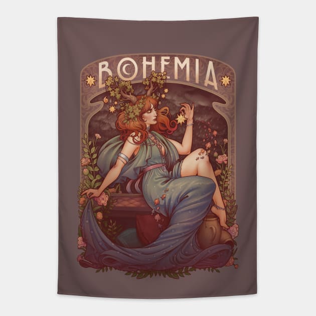 BOHEMIA Tapestry by Medusa Dollmaker