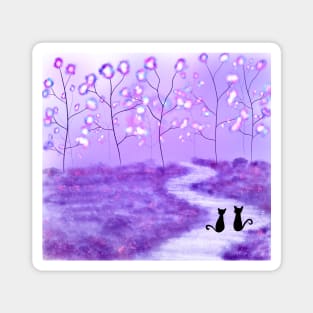 Purple Forest Magnet