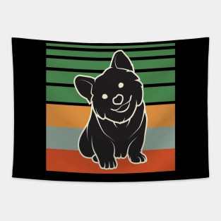 Vintage Cute Puppy Corgi Tapestry