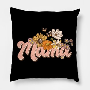 Mama retro distressed design Pillow