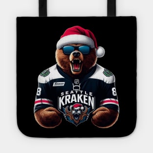 Seattle Kraken Christmas Tote