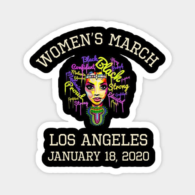 Women's March January 18, 2020 Feminist Los Angeles Magnet by dashawncannonuzf