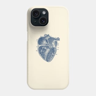 Inner Heart Diagram - Vintage Anatomy Phone Case