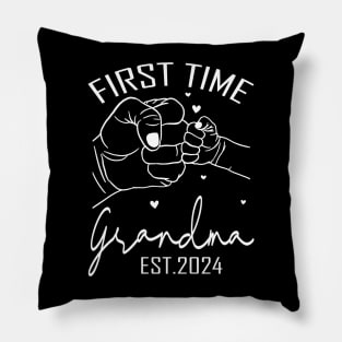 First Time Grandma Est 2024 Pillow