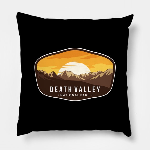 Death Valley National Park Pillow by Mark Studio