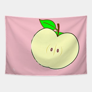 Half an apple fruit Tapestry