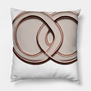 Infinity Rose Gold Shadow Silhouette Anime Style Collection No. 259 Pillow