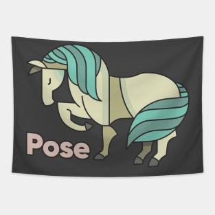 Pony Pose Tapestry