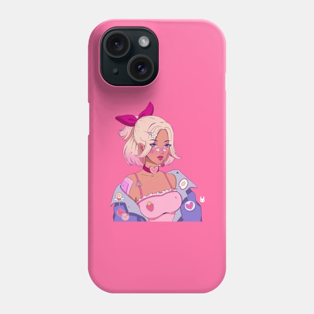 Pretty blonde girl Phone Case by Two elephants 