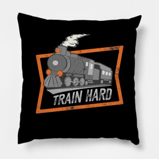 Steam Engine Locomotive Railroad Lover Pillow