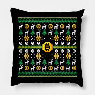 CRYPTO XMAS PATTERN Pillow